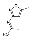 N-(5-甲基异噁唑-3-基)乙酰胺结构式