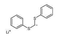 lithium,phenylsulfanylmethylsulfanylbenzene Structure