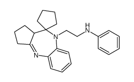 N-(2-spiro[1,2,3,3a-tetrahydrocyclopenta[c][1,5]benzodiazepine-4,1'-cyclopentane]-5-ylethyl)aniline Structure