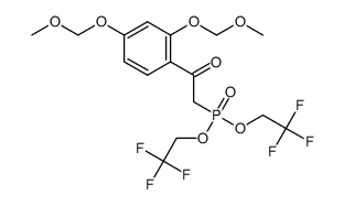 bis(2,2,2-trifluoroethyl) 2-[2,4-bis(methoxymethoxy)phenyl]-2-oxoethylphosphonate结构式