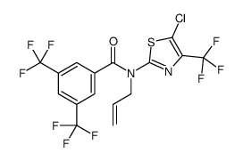 N-[5-chloro-4-(trifluoromethyl)-1,3-thiazol-2-yl]-N-prop-2-enyl-3,5-bis(trifluoromethyl)benzamide Structure