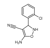 5-amino-3-(2-chlorophenyl)-2,3-dihydroisoxazole-4-carbonitrile Structure