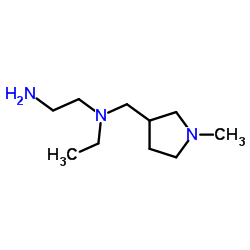 N-Ethyl-N-[(1-methyl-3-pyrrolidinyl)methyl]-1,2-ethanediamine Structure