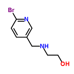 2-{[(6-Bromo-3-pyridinyl)methyl]amino}ethanol Structure