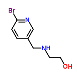 2-{[(6-Bromo-3-pyridinyl)methyl]amino}ethanol结构式