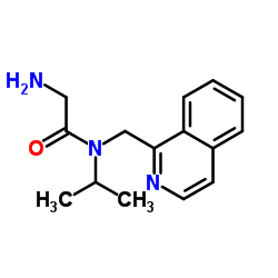 N-Isopropyl-N-(1-isoquinolinylmethyl)glycinamide结构式