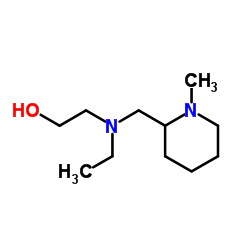 2-{Ethyl[(1-methyl-2-piperidinyl)methyl]amino}ethanol结构式