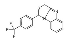 1H,3H-Thiazolo[3,4-a]benzimidazole, 1-[4-(trifluoromethyl)phenyl]- structure