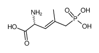 2-amino-4-methyl-5-phosphono-3-pentenoic acid结构式
