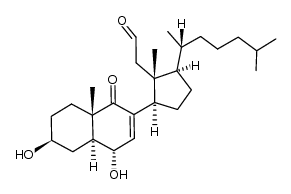 3β,6α-dihydroxy-9-oxo-9,11-seco-5α-cholest-7-en-11-al Structure