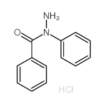 Benzoic acid,1-phenylhydrazide, hydrochloride (1:1)结构式