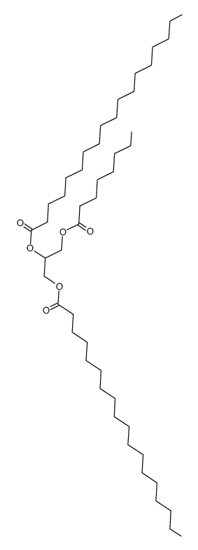 1-octanoyloxy-2,3-bis-stearoyloxy-propane Structure
