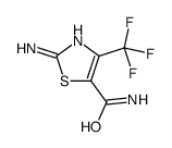 2-amino-4-(trifluoromethyl)-1,3-thiazole-5-carboxamide结构式