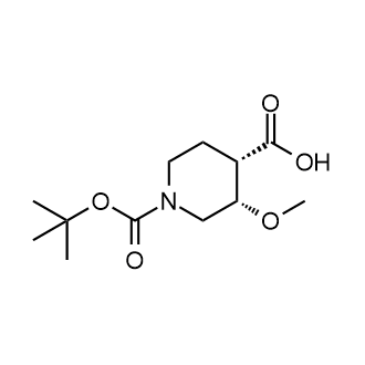 (3S,4S)-1-(叔丁氧基羰基)-3-甲氧基哌啶-4-羧酸图片