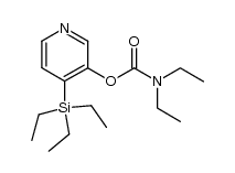 4-(triethylsilyl)pyridin-3-yl diethylcarbamate Structure