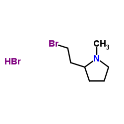 2-(2-Bromoethyl)-1-methylpyrrolidine hydrobromide (1:1) Structure