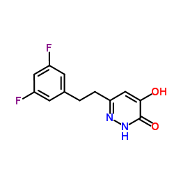 6-[2-(3,5-Difluorophenyl)ethyl]-4-hydroxy-3(2H)-pyridazinone结构式