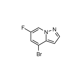4-溴-6-氟吡唑并[1,5-a]吡啶结构式