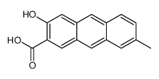 3-hydroxy-7-methylanthracene-2-carboxylic acid Structure