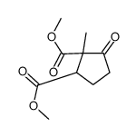 dimethyl 1-methyl-5-oxocyclopentane-1,2-dicarboxylate Structure