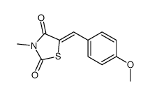 5-[(4-methoxyphenyl)methylidene]-3-methyl-1,3-thiazolidine-2,4-dione Structure