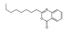 2-octyl-3,1-benzoxazin-4-one结构式