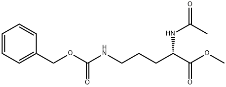 L-Ornithine, N2-acetyl-N5-[(phenylmethoxy)carbonyl]-, methyl ester Structure
