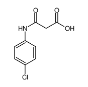 3-(4-CHLOROANILINO)-3-OXOPROPANOIC ACID结构式