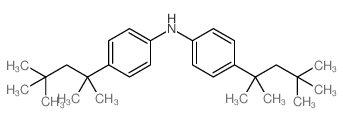 Bis(4-(2,4,4-trimethylpentan-2-yl)phenyl)amine Structure