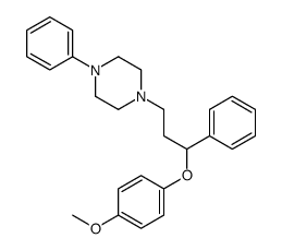 1-[3-(4-methoxyphenoxy)-3-phenylpropyl]-4-phenylpiperazine结构式