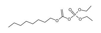 1-((diethoxyphosphinyl)oxy)vinyl octyl ether Structure