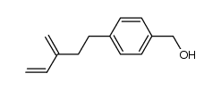 (4-(3-methylenepent-4-en-1-yl)phenyl)methanol Structure