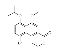 8-溴-4-甲氧基-5-(1-甲基乙氧基)-2-萘羧酸乙酯结构式