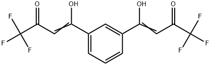 4,4'-(1,3-Phenylene)bis(1,1,1-trifluoro-4-hydroxybut-3-en-2-one) structure