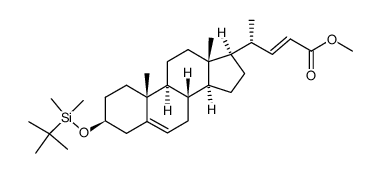 methyl (22E)-3β-(tert-butyldimethylsilyloxy)chol-5,22-dien-24-oate Structure