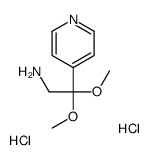 2,2-Dimethoxy-2-pyridin-4-yl-ethylamine dihydrochloride结构式