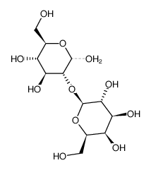 2-O-β-D-galactopyranosyl-D-glucose Structure