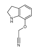 2-(2,3-dihydro-1H-indol-7-yloxy)acetonitrile结构式