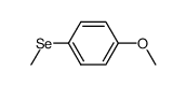 4-methoxyphenyl methyl selenide结构式