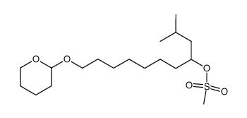 1-(2-Methylpropyl)-8-tetrahydropyranyloxy-1-octanyl methane sulfonate Structure