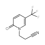 1-(2-氰基乙基)-5-(三氟甲基)吡啶基-2-(1H)-酮结构式
