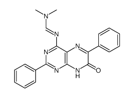 4-N,N-dimethylaminomethyleneimino-2,6-diphenyl-7(8H)-pteridone结构式