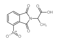 2-(4-NITRO-1,3-DIOXO-1,3-DIHYDRO-2H-ISOINDOL-2-YL)PROPANOIC ACID结构式