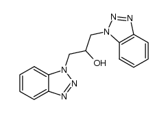 1,3-bis(benzotriazol-1-yl)propan-2-ol结构式