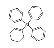 cyclohex-1-enyl-triphenyl-silane结构式