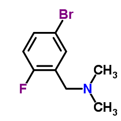1-(5-溴-2-氟苯基)-N,N-二甲基甲胺结构式