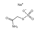 sodium S-(carbamoylmethyl)thiosulfate结构式