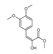 methyl 3-(3,4-dimethoxyphenyl)-2-hydroxyprop-2-enoate结构式