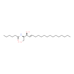 C6 L-erythro Ceramide (d18:1/6:0) structure