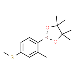 2-Methyl-4-methylthiophenylboronic acid pinacol ester结构式
